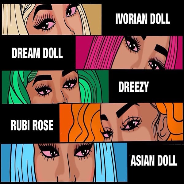 Nunnadat Shit (Remix) [feat. Rubi Rose, Dream Doll, Ivorian Doll & Dreezy] - Single